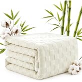 Waterproof Mattress Protector Queen, Organic Cotton Surface, White | Organic Cotton Blend 250GSM, Noiseless TPU Waterproof, Deep Pocket 8-18" Fit, OCS &amp; OEKO-TEX Certified, Washable
