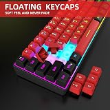 Snpurdiri 60% Wired Gaming Keyboard 61 Keys True RGB Backlit Ultra-Compact view 2