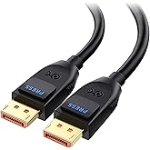 [VESA Certified] Cable Matters 80Gbps DisplayPort 2.1 Cable 2m/6.6ft, DP80 Cable with 16K 60Hz, 8K 240Hz, 4K 240Hz in Black w
