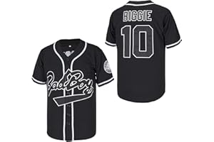 ACAIL #10 Biggie Bad Boy Movie Baseball Jersey Stitched 90s Hip Hop Unisex Clothing for Party Size S-XXXL