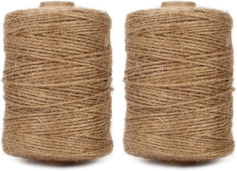 tenn well 1000 ft Jute Twine 3 Ply 1.82mm Brown Garden Craft Gift Wrapping