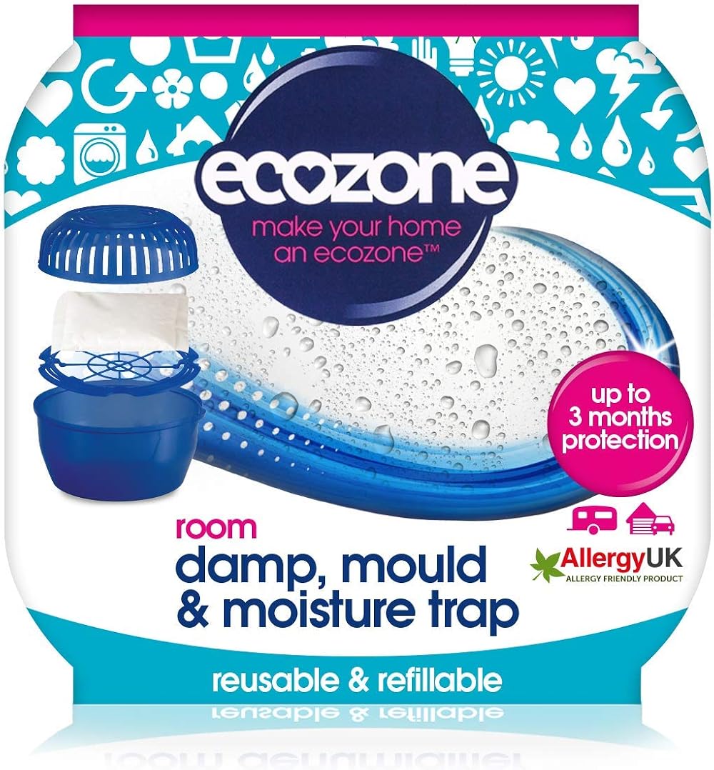Ecozone Room Damp Moisture Trap Dehumidifier Portable Reusable Refillable 3