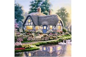 5D Diamond Painting Kits Full Drill, DIY Rhinestone Embroidery Cross Stitch Arts Craft for Home Wall Decor Late Night Light F