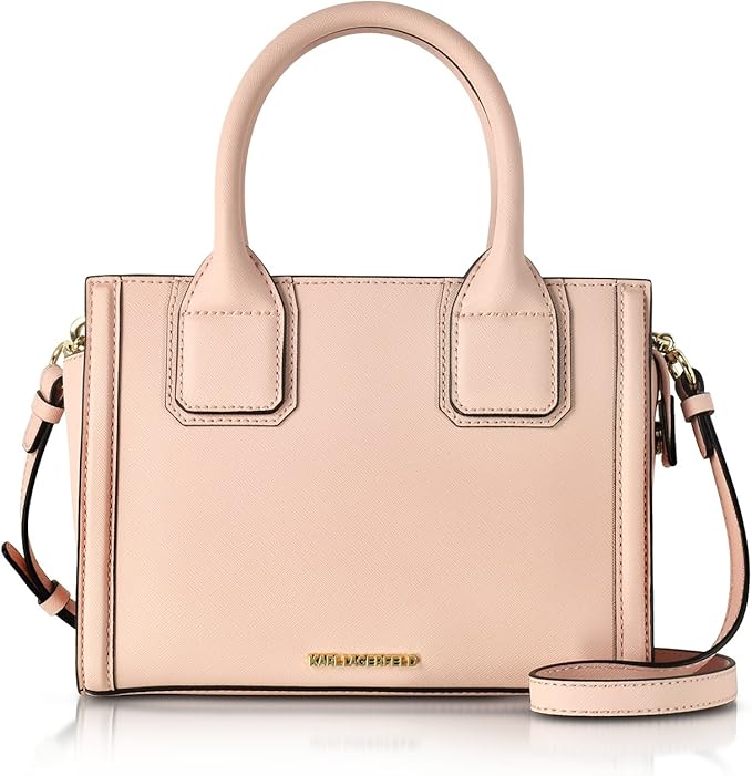 Karl Lagerfeld Women's 71Kw3040 Pink Leather Handbag Clothing