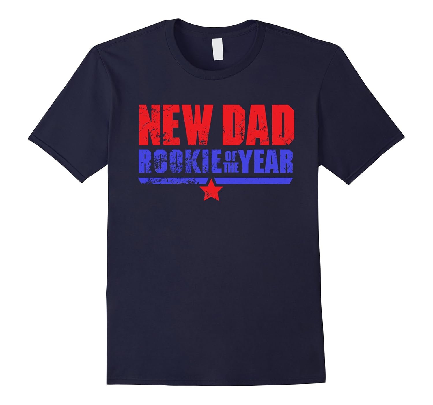 New Dad Rookie of the Year T-shirt Funny New Dad Tee-ANZ