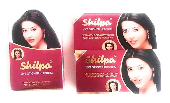 Shilpa Vive Sticker - DEEP Red Pack of 10 (Size-5)