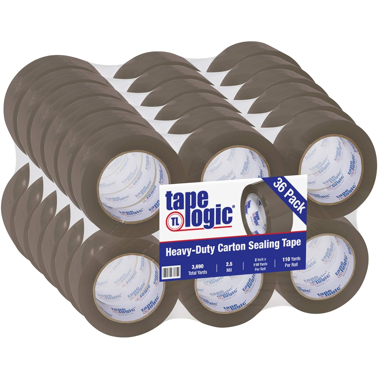 Tape Logic 900 Economy Tape, 2.5 Mil, 2" x 110 yds, Tan, 36/Case Industrial