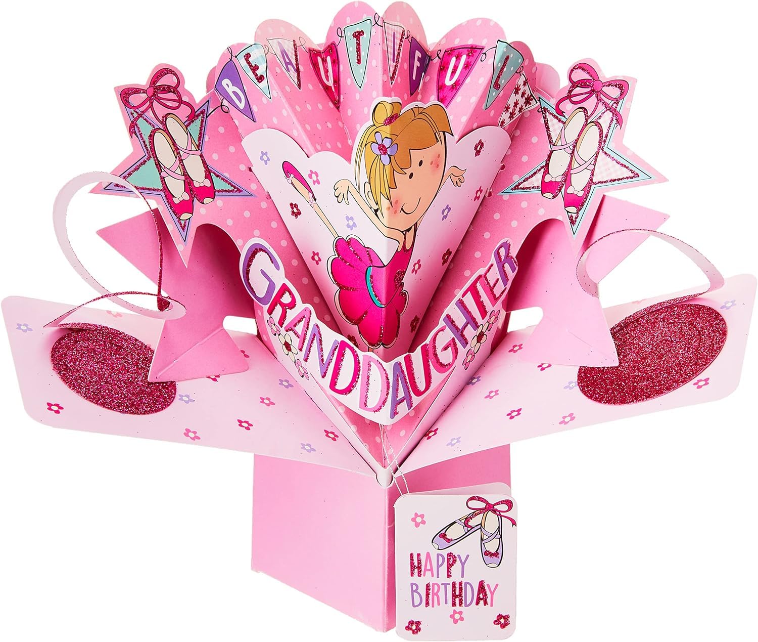 Granddaughter Birthday Pop-Up Greeting Card Original Second Nature 3D Pop Up Cards