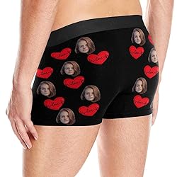 Custom Face Boxer, Personalized Photo Printed Face