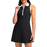 Soothfeel Golf Dress for Women Tennis Dresses with Shorts Pockets Sleeveless Sport Active Workout Athletic Dress