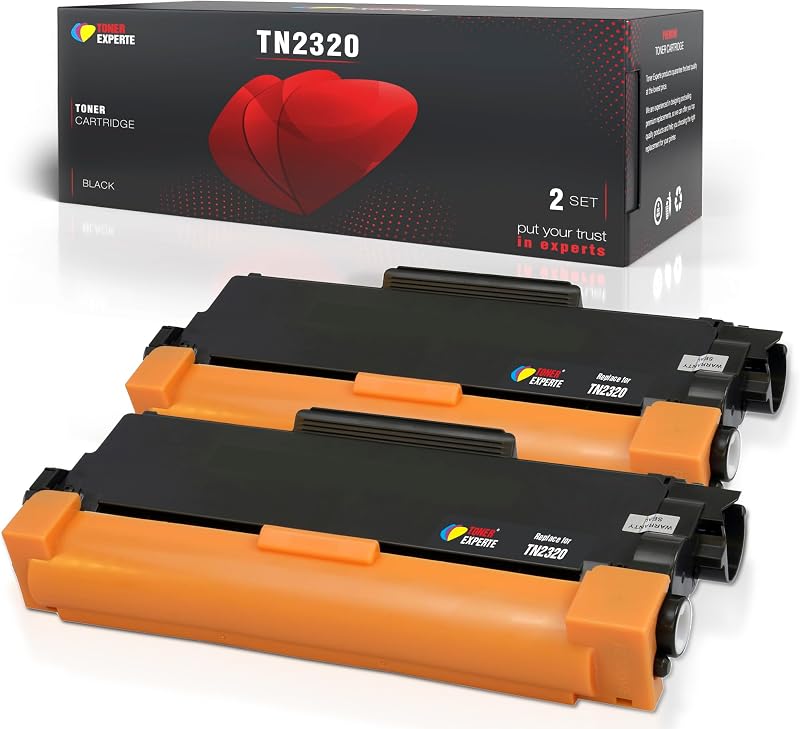 TONER EXPERTE 2x TN2320 TN2310 Black Toner Cartridges for Brother L2340DW