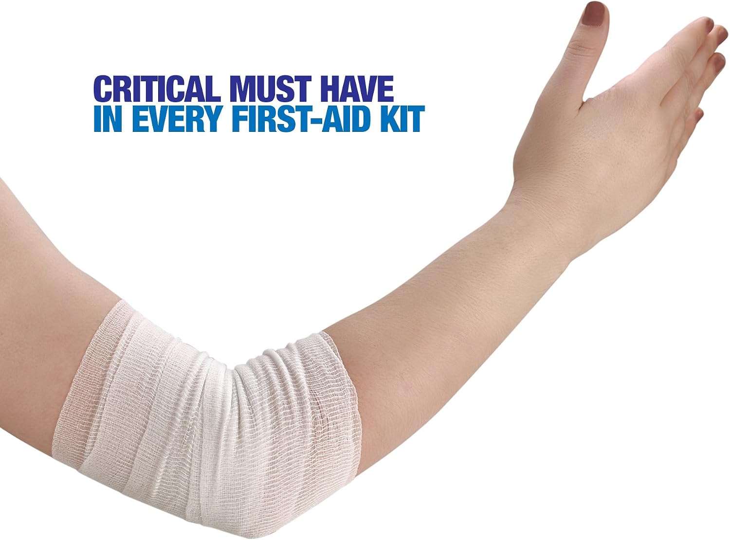 Gauze Bandage Rolls, 4 Yards Per Roll of Gauze Bandage and Stretch Wrapping for Dressing All Types of Wounds and Kit by MEDca - Image 4