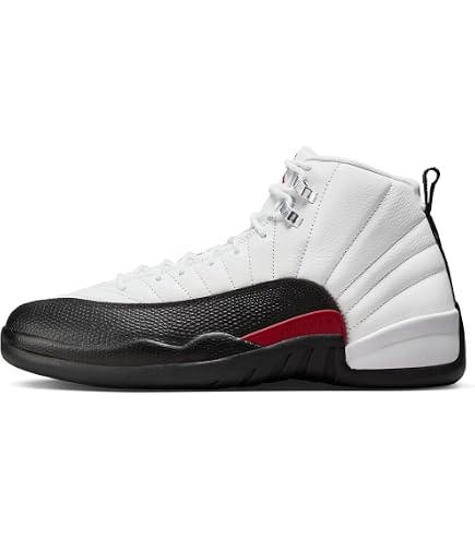 Amazon.com | Jordan Men's 12 Retro Taxi Flip White/Gym Red-Black