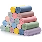 20PCS Pastel Fleece Blankets Bulk 50 X 60, Soft Lightweight Throw Blanket Kit Cozy Blankets Bulk for Bed Sofa Couch Warm Pet Fleece Blanket Set for Wedding Homeless Home Office Travel Gift for Seasons