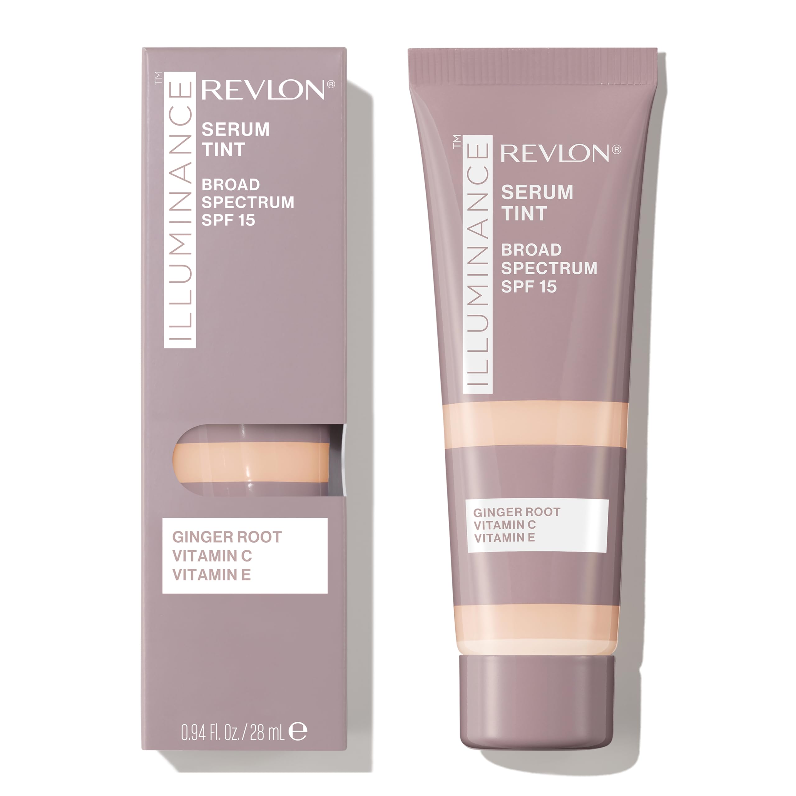 REVLON Illuminance Tinted Serum, Triple Hyaluronic Acid, Evens Out Skin Tone Over Time and Hydrates All Day, SPF 15, 113 Ivory Beige, 0.94 fl oz.