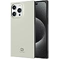 Cocomii - Rectangle Case Compatible with iPhone 15 Pro Max - Compatible with MagSafe, Solid Color, Fashionable Hues, Matte, Magnetic Phone Case for iPhone 15 Pro Max 6.7 inch, Antique White