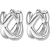 Earrings for Women Trendy 14K Gold Plated Huggie Earring Teacher Earring Small Hoop Earrings Hypoallergenic Earring Christmas Jewelry Accessorie Gifts