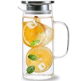 Auxmeware - Small Glass Pitcher with Lid and
