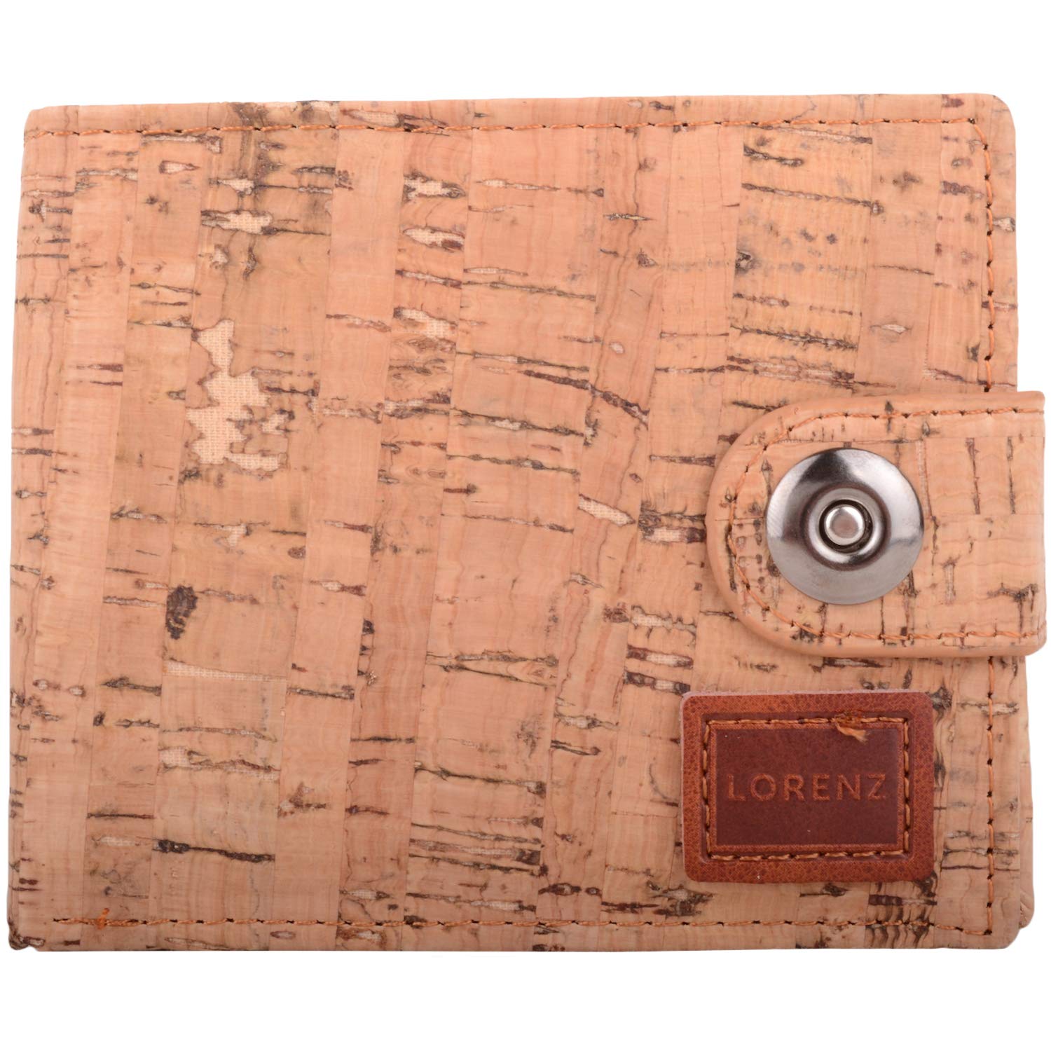 Mens Bi-Fold RFID Protected Cork Credit Card/Money/Coin Holder/Wallet - Distressed Cork