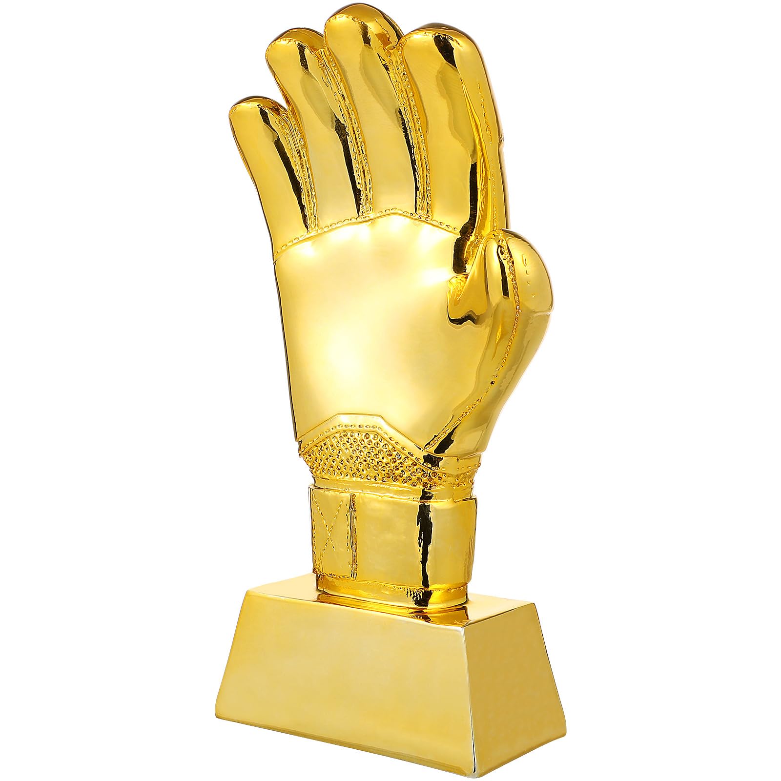 BESPORTBLE Golden Glove Football Trophy: Football Glove Trophy Desktop Soccer Match Award Cups Trophy Prop Soccer Award Cup Abs Golden Soccer Competition Prize