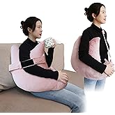 zimucxn Shoulder Surgery Pillow, Ergonomic Rotator Cuff Pillow, Comfortable Post Shoulder Surgery Pillow, Adjustable Structure Provide Support, Shoulder Pain Relief (Orange, Arm & Shoulder Strap)