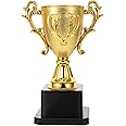 Mikily‘s Premium Gold Plastic Trophy Cup Awards Ideal for Sports Tournaments Competitions and Parties