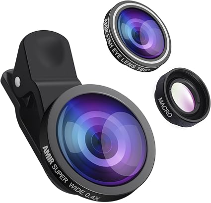 Amir 3 En 1 Objectif Smartphone Kit De Lentille De Camera Objectifs Telephone Fisheye A 180 0 4x Objectif Grand Angle 10x Lentille Macro Smartphone Pour Huawei Et Smartphoes Amazon Fr Bricolage