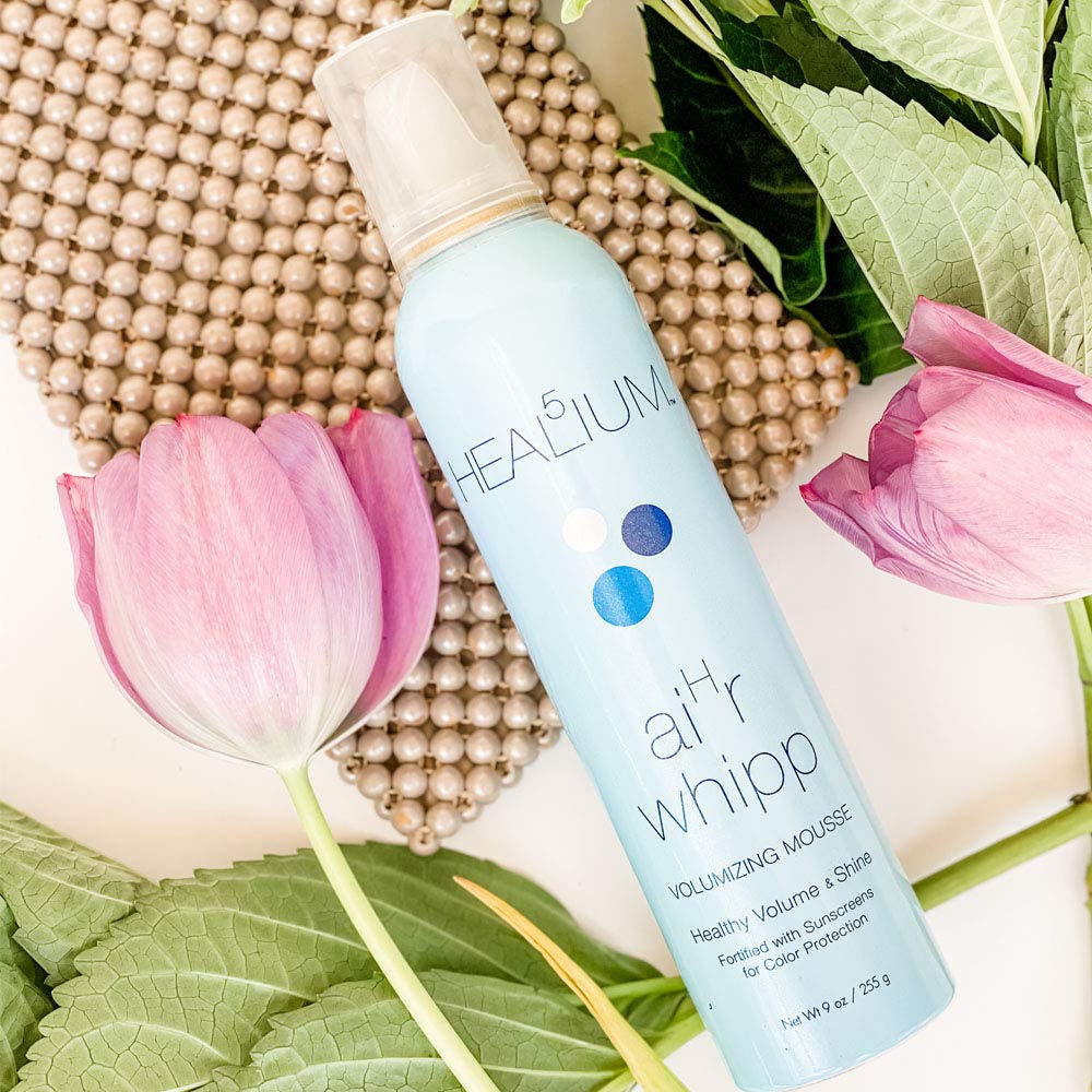 aiHr Whipp Mousse for Volumizing Fine, Thin Hair Weightless Clean Volume Thickening Quick Fix Hair Styling Foam Fortified with Wheat Germ Oil, Sunscreen UV Protection by Healium Hair : Hair Styling Mousses : Beauty