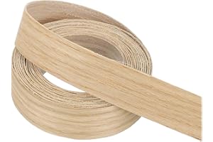 PATIKIL White Oak Edge Banding, 3/4 Inch x 10 ft Wood Veneer Tape Pre-glued Flexible Plywood Edge Banding with Hot Melt Adhesive for Furniture Restoration