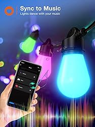 addlon 96FT Outdoor String Lights, Dimmable Outdoor