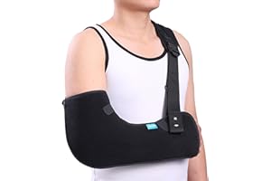 Cozyhealth Arm Sling Shoulder Injury Immobilizer Rotator Cuff Support Brace for Sleeping, Comfortable Medical Sling Arm for Shoulder Injury, Left and Right Arm for Men and Women (Large)