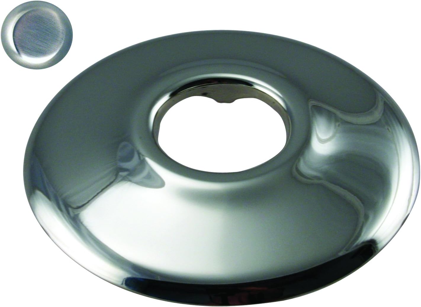 Westbrass D12927 1/2" IPS Shallow Flange, Satin Chrome Faucet