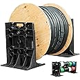 Rack-A-Tiers XL Multi-Purpose Cable Dispenser - Award Winning Electrical Wire Rack, Wire Spool Caddy (11470)
