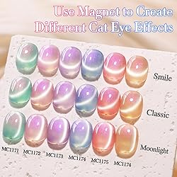 Double Rhythm Cat Eye Gel Nail Polish Set of 6 Same