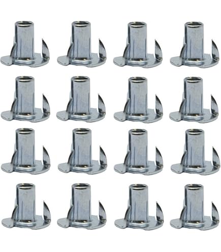5/16-18 Steel 3-Prong T Nuts – Tee Nuts, Zinc Plated Coarse Thread, Grade 2, TheBoltBarn (Pick Quantity)