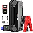 GREPRO Car Jump Starter, 3000A Car Battery Jump Starter Battery Pack (10L Gas & 8.0L Diesel Engines), 12V Battery Booster, Jump Box with Jumper Cables, Car Battery Jumper with LED Light