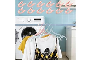 12 Piece Foldable Travel Hangers Portable Plastic Space Saving Hangers for Business Trips Travel