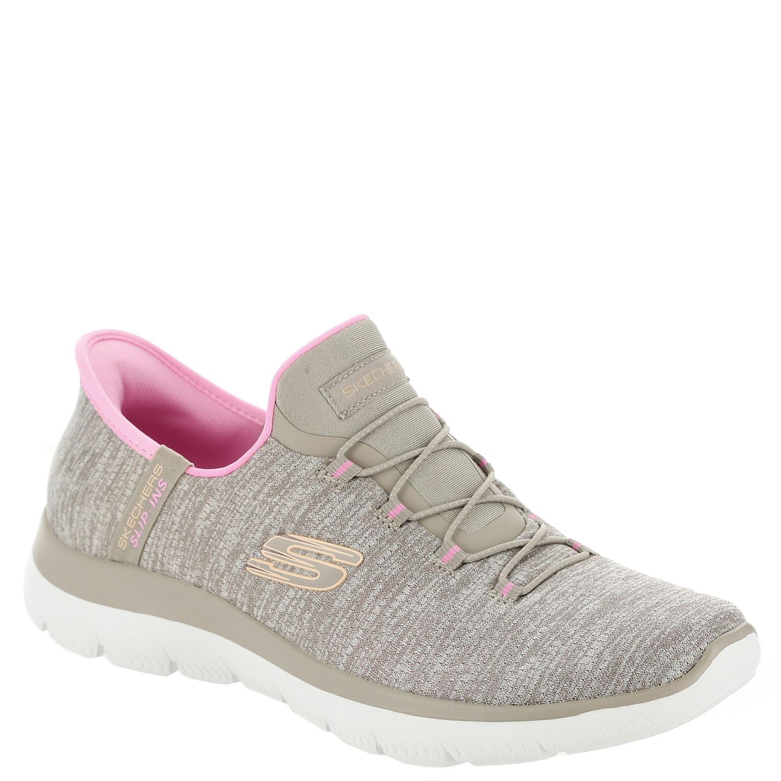 Skechers Womens Summits Everyday Set Hands Free Slip-INS Taupe Pink 9.5 Medium Image