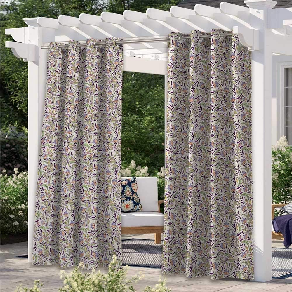 Adorise Patio Curtain Bouquet of Lilacs and Violets