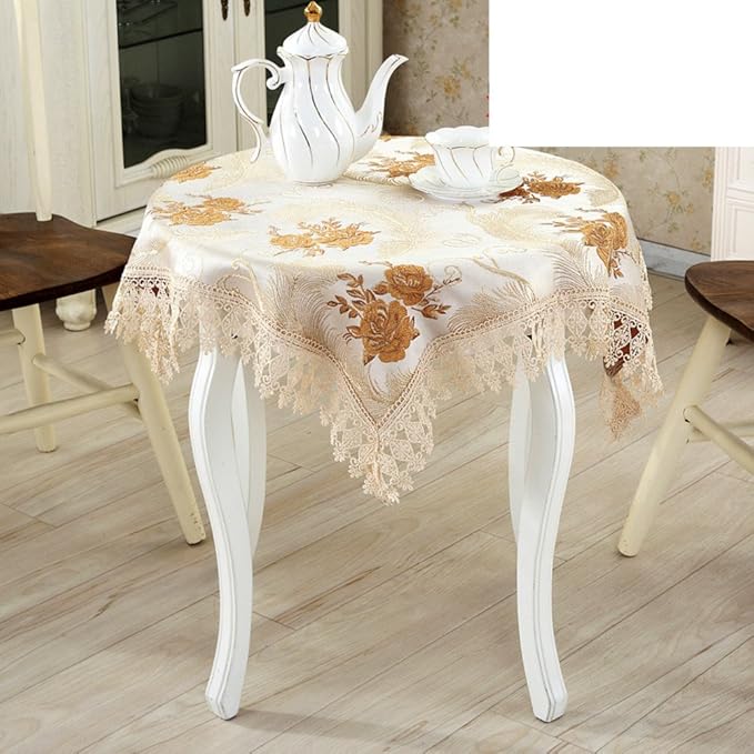 JINTINADEBIAOXIAN Lace Bed Cloth Bedside Table Cloth Cover