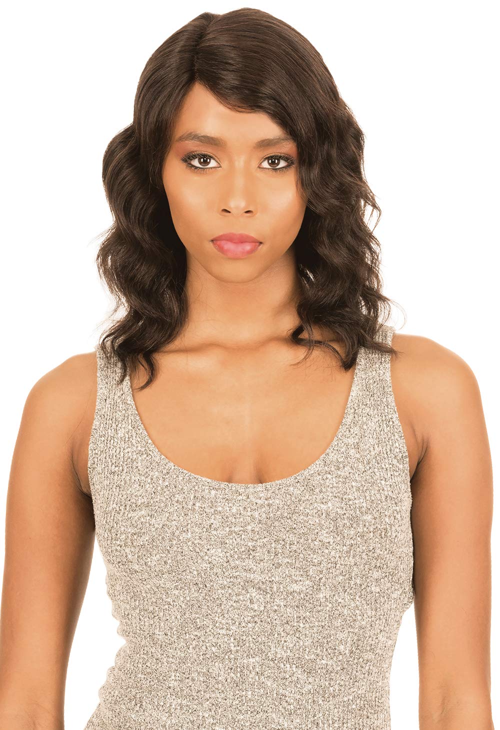 New Born Free 100% Human Hair Remi Ali Brazilian 7A 5.5" Deep Part Front Lace Wig 11 - Body Wave AD7
