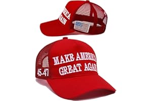 ZKSHDIW Trump 2024 45-47 Hat MAGA Hat Donald Trump Merchandise Make America Great Again Slogan with USA Flag Adjustable Baseball Cap