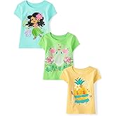 The Children's Place Baby-Girls and Toddler Unicorns,Butterflies,Trends Short Sleeve Graphic T-Shirts,3 Pack