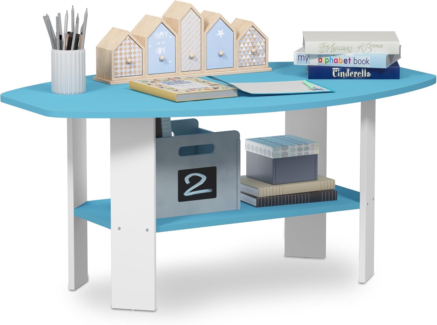 Furinno Simple Design Coffee Table, Espresso: Kitchen & Dining