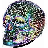 Tradeopia Led Skull Table Lamp, Requires 3 X AAA Batteries, Ideal for Room Decor Table Desk Decor Lamps, Lava lamp, Halloween