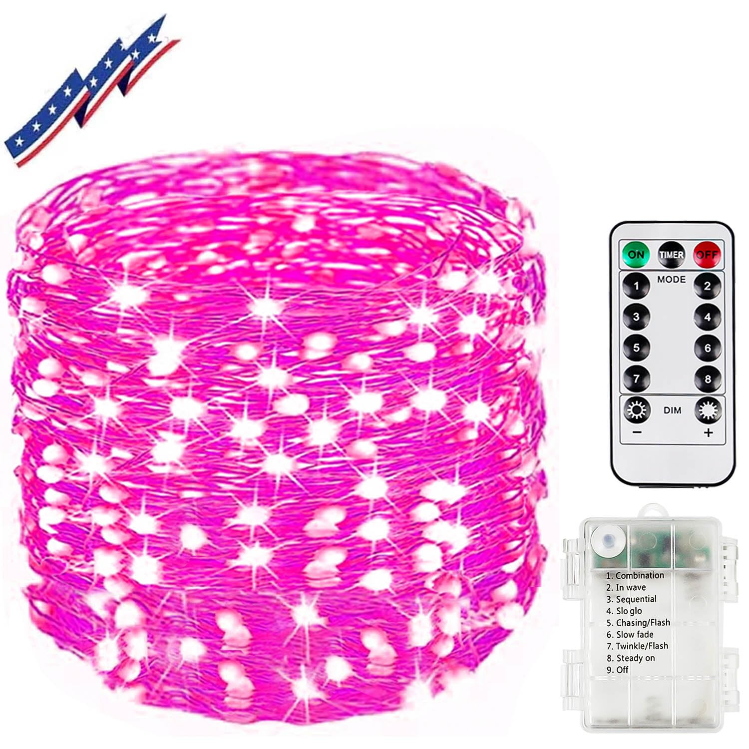 66Ft 200 LED Fairy Lights Plug in, Waterproof