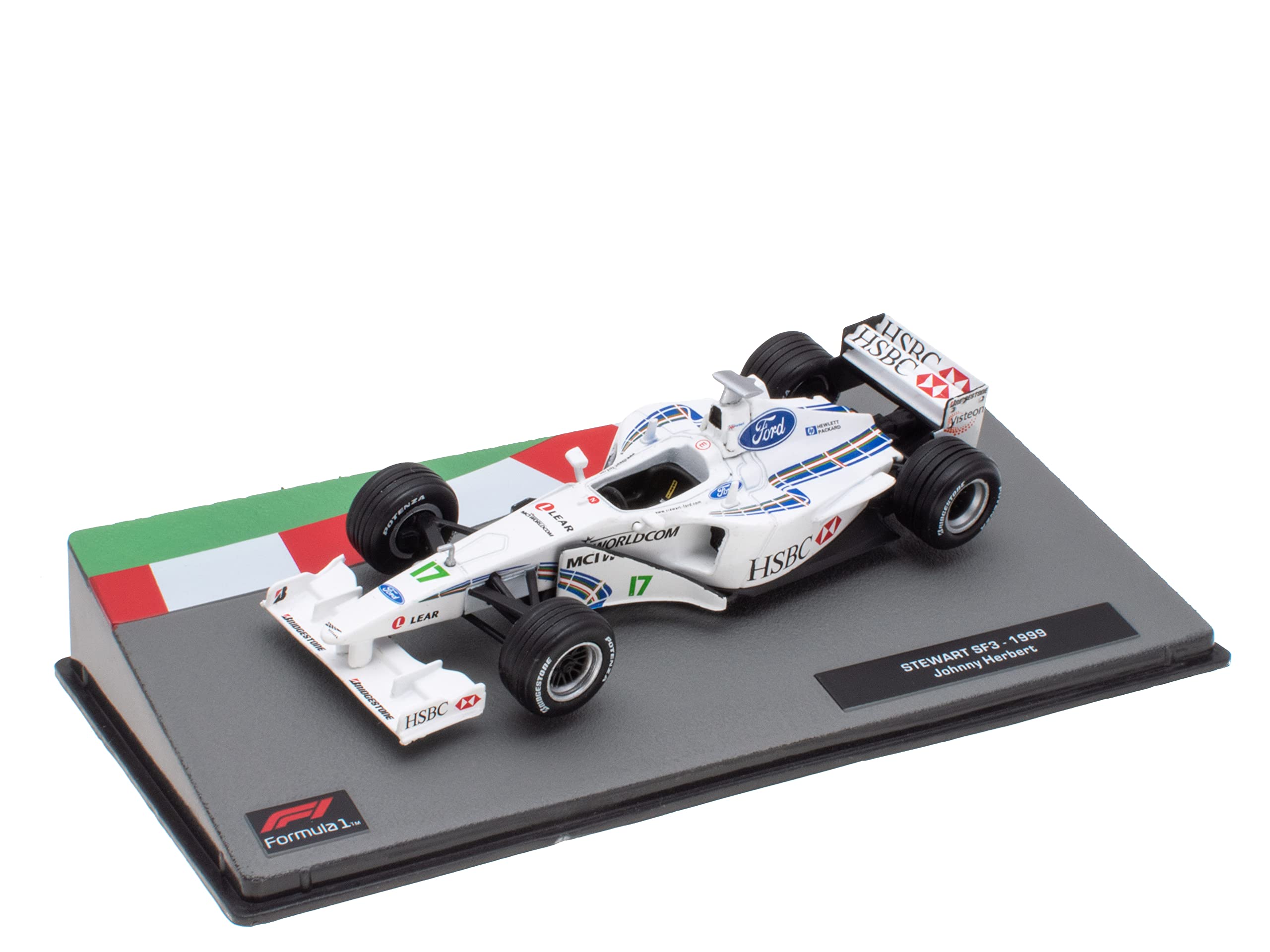 OPO 10 - Miniature car Formula 1 1/43 compatible with STEWART SF3 - Johnny Herbert - 1999 - FD075