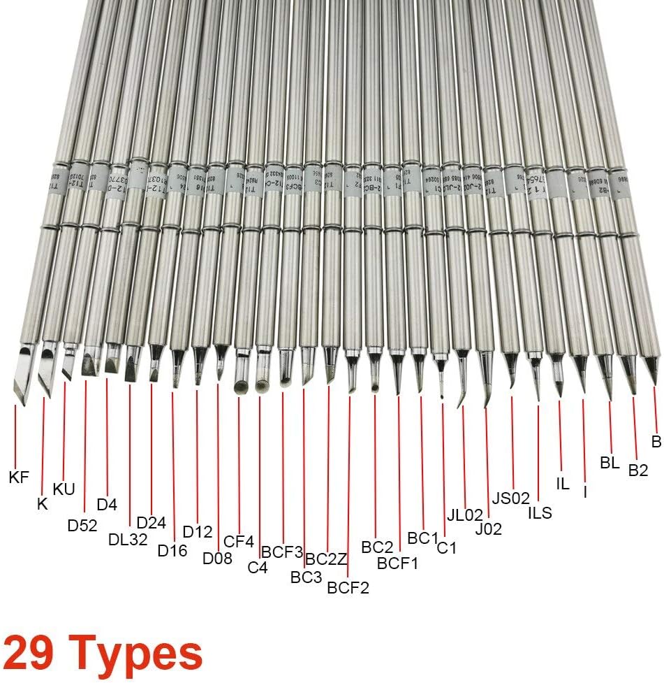 Soldering Occus T12 Soldering Solder Iron Tips T12 Series Iron Tip For Hakko FX951 STC AND STM32 OLED Soldering Station - (Color: 2pcs per set)