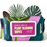 Southside Neem Oil Infused Plant Cleaning Wipes &ndash; Unscented Plant-Based Leaf Wipes for Indoor &amp; Outdoor Plants That Protect Plants, Promote Shiny Leaves &amp; Better Photosynthesis, 80 Ct