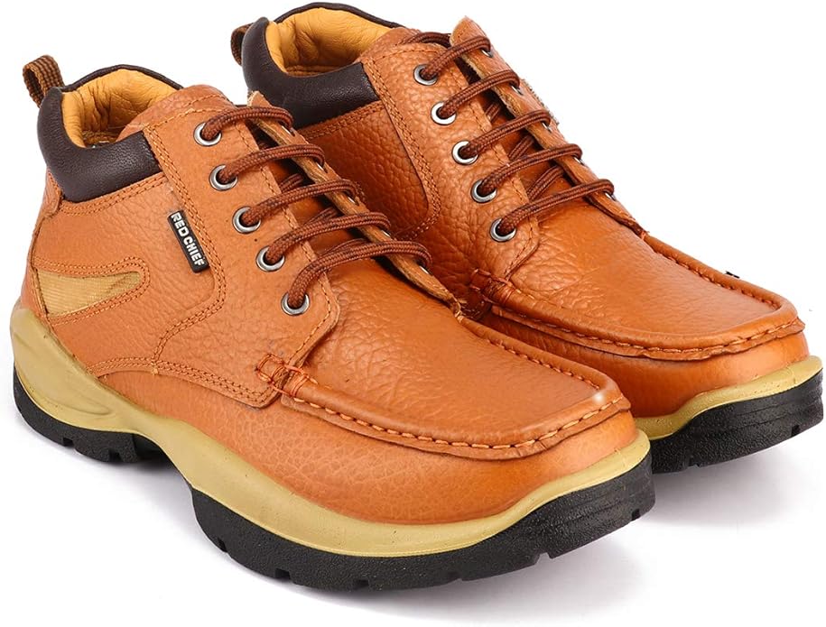 Red Chief Tan Leather Casual Shoes for Men RC11035 01001